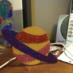 SOLD Diamond Art Stand Planet